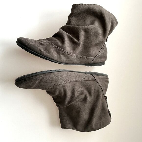 TREND REPORT GRAY BOOTIES SLIP ON - Picture 5 of 14